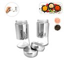 Ver imagem 1 de Kit Saleiro Pimenteiro Em Inox Vidro Porta Temperos 2 Peças Conjunto Sal Pimenta Mesa Cozinha Prata 