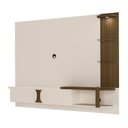 Ver imagem 3 de Painel Toronto para Tvs até 72 Pol. Cor Off White C/pinho Ripado