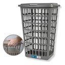 Ver imagem 5 de Cesto Roupa Suja 48 Litros Organizador Grande Multiuso