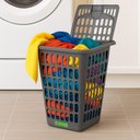 Ver imagem 3 de Cesto Roupa Suja 48 Litros Organizador Grande Multiuso