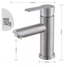 Torneira Banheiro Lavabo Aço Inox Monocomando Quente Frio - 4