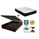 Ver imagem 3 de Cama Box Baú Casal Conforto Sintético Marrom + Colchão Casal Conforto Espuma D23 16x138x188