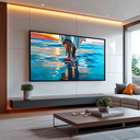 Ver imagem 2 de Quadro Decorativo Jesus Andando sobre As Águas