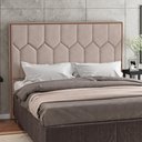 Ver imagem 5 de Cabeceira Cama Box Casal Queen 160cm P05 Londres Linho Bege