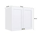 Ver imagem 3 de Armário Suspenso Modulado 69 Cm com 2 Portas 100% Mdf Cor:branco
