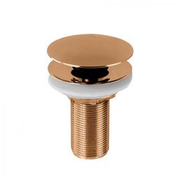Válvula de Escoamento 7/8” Dourada para Lavatório Click Up Tampa Grande Ro1022 Ducon Metais - 2