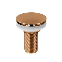 Válvula de Escoamento 7/8” Dourada para Lavatório Click Up Tampa Grande Ro1022 Ducon Metais - 1