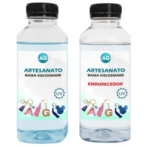 Resina Epoxi para Artesanato de Baixa Viscosidade AG Resinas ag 1KG