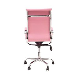 Cadeira de Escritório Esteirinha Giratória Ergonômica Alta - Rosa - 6 - 9