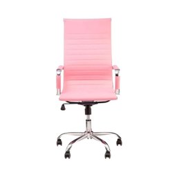Cadeira de Escritório Esteirinha Giratória Ergonômica Alta - Rosa - 6 - 6