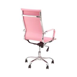 Cadeira de Escritório Esteirinha Giratória Ergonômica Alta - Rosa - 6 - 8