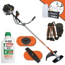 Ver imagem 1 de Roçadeira Terra Grh520 52cc 2,5hp com Lâmina 2 Pontas e Carretel Nylon + Óleo Stihl 2t