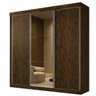 Guarda-Roupa Casal 200cm 3 Portas 4 Gavetas Aurora Wood Yescasa - 2