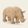 Escultura Rinoceronte em Poliresina Bege 16,5CM MART - 2