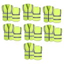 Ver imagem 1 de Colete Refletivo Kit 7 Unidades Sinalizador Segurança Blusao Fluorescente Proteçao Resistente Compre