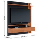 Ver imagem 3 de Painel para Tv Juriti até 65 Polegadas 2 Portas 2 Prateleiras Colibri