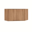 Ver imagem 7 de Armário Aéreo 2 Portas Canto Obliquo Thalita Nogal