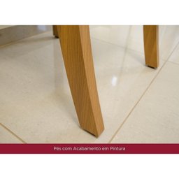 Conjunto Sala de Jantar Mesa Tampo em Vidro 6 Cadeiras Katarina Espresso Móveis - 13