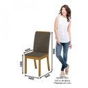 Ver imagem 5 de Conjunto Sala de Jantar Mesa Tampo de Vidro/MDF 4 Cadeiras Diana Espresso Móveis
