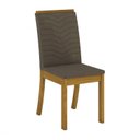 Ver imagem 6 de Conjunto Sala de Jantar Mesa Tampo de Vidro/MDF 4 Cadeiras Diana Espresso Móveis