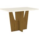 Ver imagem 4 de Conjunto Sala de Jantar Mesa Tampo de Vidro/MDF 4 Cadeiras Diana Espresso Móveis
