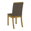 Ver imagem 7 de Conjunto Sala de Jantar Mesa Tampo de Vidro/MDF 4 Cadeiras Diana Espresso Móveis