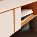 Ver imagem 5 de Rack para TV até 72 Polegadas Decor 1.8 Suspenso 2 Gavetas Off White/Nature - Giga Móveis