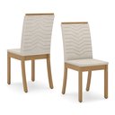 Ver mais imagens de Conjunto Sala de Jantar Mesa Tampo de Vidro/MDF 4 Cadeiras Diana Espresso Móveis