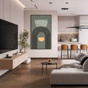 Ver imagem 4 de Quadro Canvas Arco Linear Minimalista 60x40cm Mold Preta