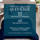 Ver imagem 6 de Coxa de Cama Casal Queen Size Luna 05 Pcs 200 Fios Bordada Toque Seda Santorini:azul