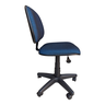 Cadeira Executiva com Lâmina, Base Giratória, Tecido Azul com Preto - 3