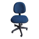 Ver imagem 7 de Cadeira Executiva com Lâmina, Base Giratória, Tecido Azul com Preto