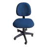 Cadeira Executiva com Lâmina, Base Giratória, Tecido Azul com Preto - 7