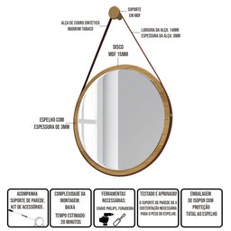 Kit Aparador Buffet Bar 2 Portas Valentim E Espelho Adnet Freijó B01 Carvalho Off White - Lyam - 6