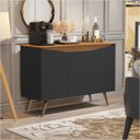 Ver imagem 2 de Buffet Encanto 3 Portas Preto Nature - M Móveis