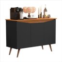 Ver imagem 1 de Buffet Encanto 3 Portas Preto Nature - M Móveis