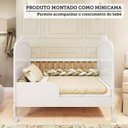 Ver imagem 6 de Quarto de Bebê com Berço Mini Cama e Cômoda com Janela Maya Clássico Espresso Móveis Branco/Amêndoa/