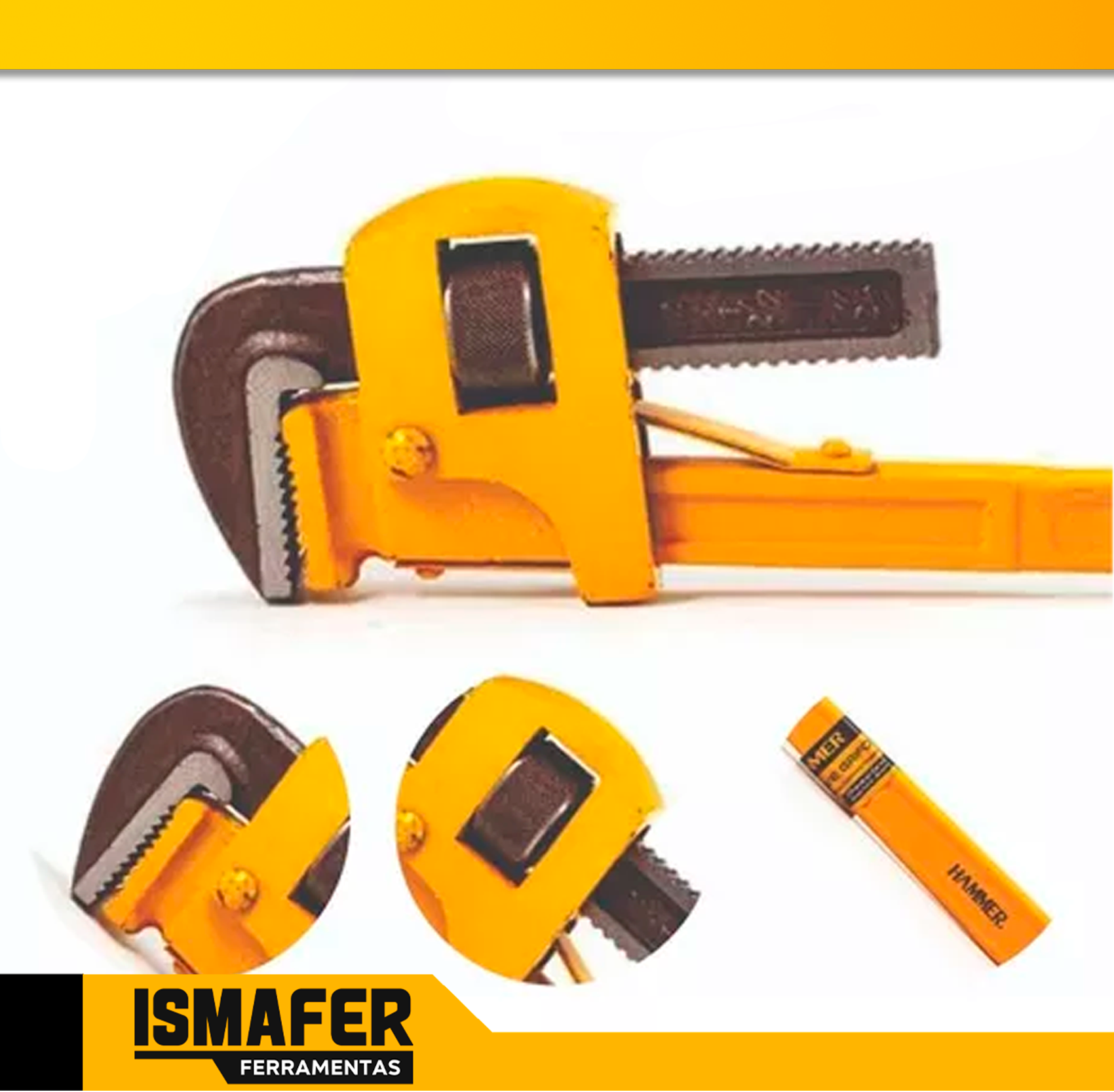 Chave Grifo 12'' Polegadas Para Tubos Ajustável Universal | MadeiraMadeira