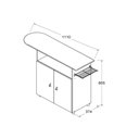 Ver imagem 3 de Tábua de Passar Ditália 2 Portas Mp-50 Branco
