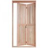 Porta de Madeira Camarão 213x84cm com Lambris e Marco Batente 14cm Ewk P36 Rondosul - 2