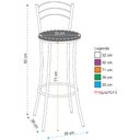 Ver imagem 2 de Banqueta Alta Cromada Bc26/a A101 Treparoni