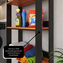 Ver imagem 7 de Armário Multiuso Movlar 5 Prateleiras Organizador Lavanderia