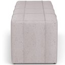 Ver imagem 7 de Puff Decorativo Living Sala de Estar 140 cm Roma W01 Linho Bege - Lyam Lyam Decor