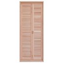 Ver imagem 5 de Porta de Madeira Camarão 213x84cm com Venezianas e Marco Batente 14cm Ewk P37 Rondosul