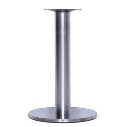 Mesa Beta Big em Inox 75 cm (Altura) com Disco Redondo com Tampo em MDP Redonda 70 cm Cor Preto - 2 Mesa Beta Big em Inox 75 cm (Altura) com Disco Redondo com Tampo em MDP Redonda 70 cm Cor Preto - 2