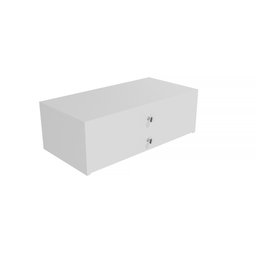 Gaveta Dupla para Penteadeira/balcão/salão de Beleza/barbearia de Mdf / Branco - 1