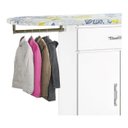 Ver imagem 2 de Tabua De Passar Roupa Gaveta 02 Portas Branca Com Cabideiro PASSE BEM