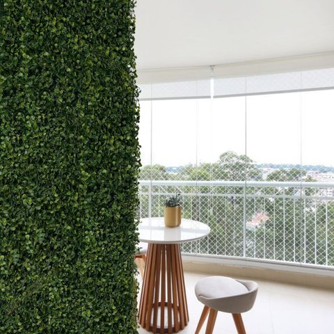 22 Painel Buxinho 25x25 Cm Grama Artificial P/ Decoração Rústica ou Moderna em Casa