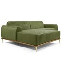 Ver imagem 1 de Sofá com Chaise Lado Direito 230cm Cocie Courino Verde - Sallar Home