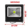 Kit 2 Refletores Led Verde Holofote Externo Jardim Muro 20w - 5